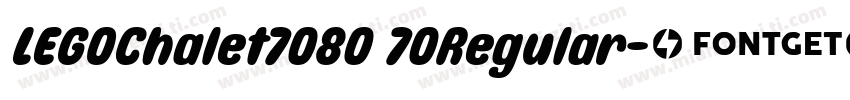 LEGOChalet7080 70Regular字体转换